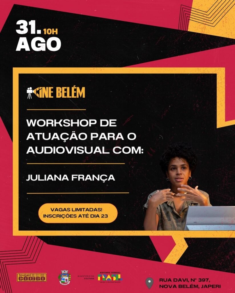 WORKSHOP DE ATUAÇÃO PARA O AUDIOVISUAL